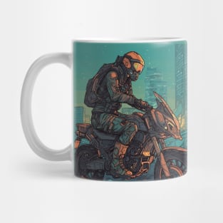 Cool biker futuristic cyber punk style Mug